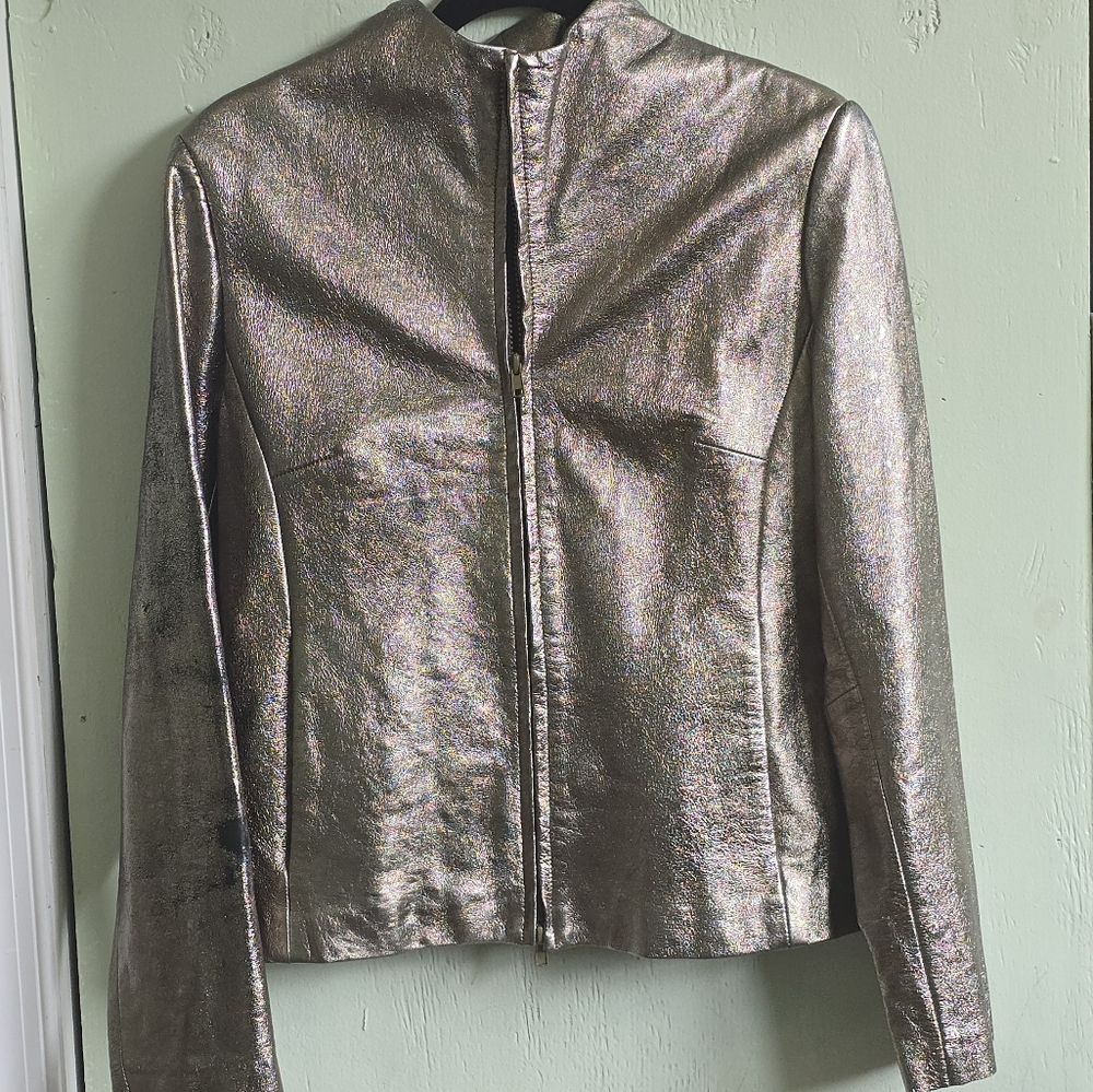 Hugo BUSCATI Silver Women's Jacket